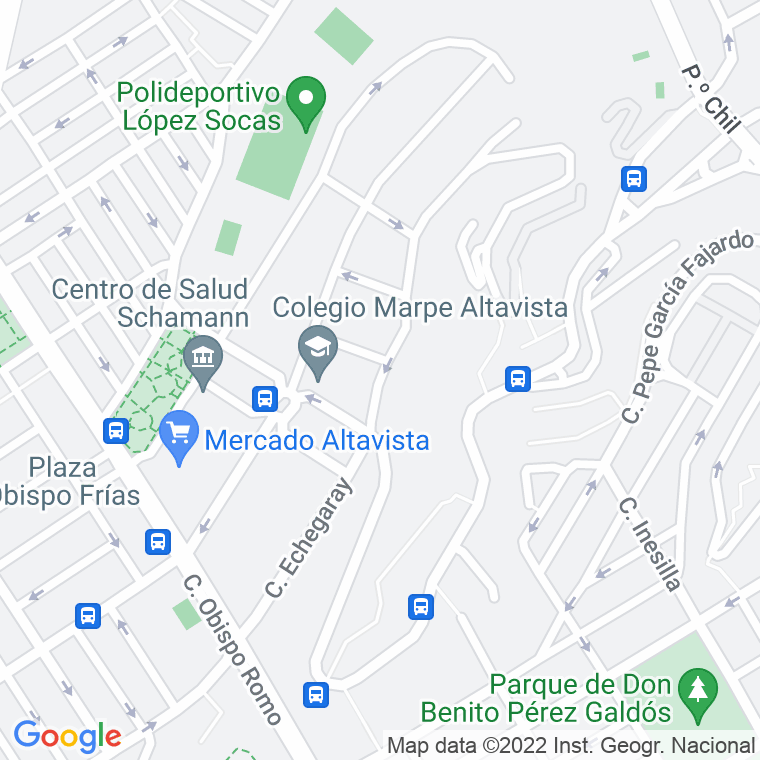 Código Postal calle Echegaray en Las Palmas de Gran Canaria