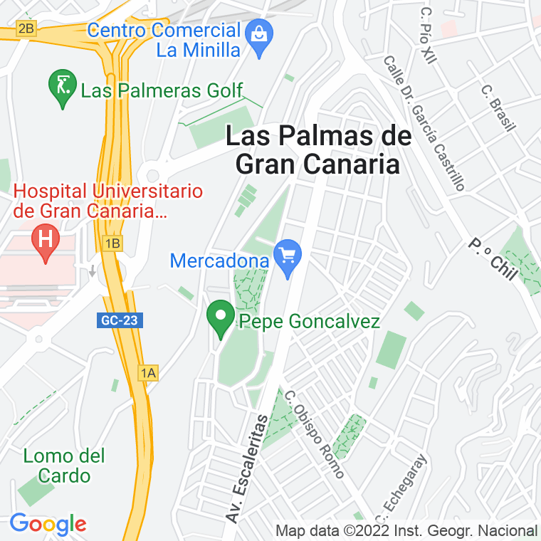Código Postal calle Joaquin Blume en Las Palmas de Gran Canaria