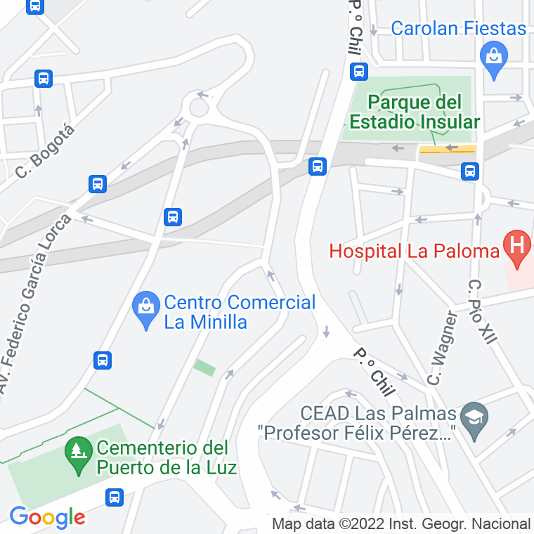 Código Postal calle Manuel De Leon Falcon en Las Palmas de Gran Canaria