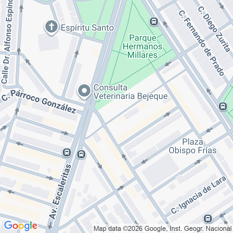 Código postal de Pque Hermanos Millares en Palmas Gran Canaria (las)