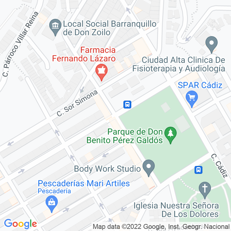 Código Postal calle Nuñez De Balboa en Las Palmas de Gran Canaria