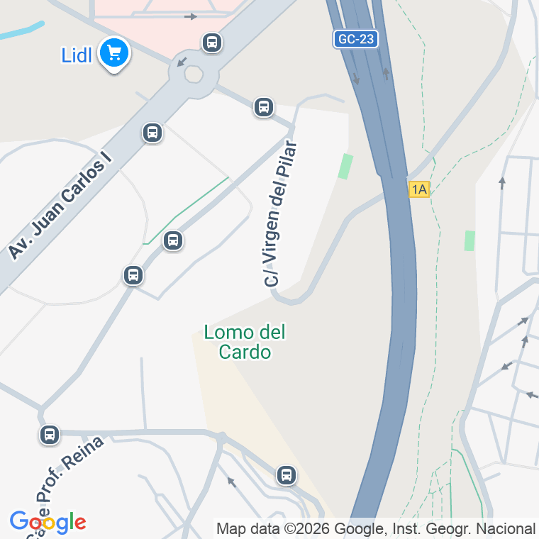 Código postal de Virgen del Pilar en Las Palmas de Gran Canaria
