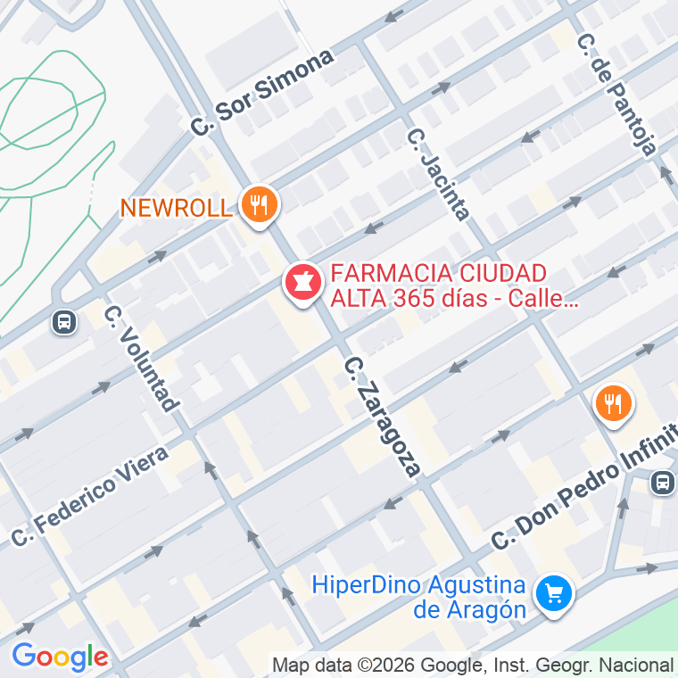 Código postal de Zaragoza en Las Palmas de Gran Canaria