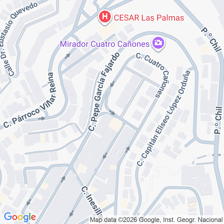 Código postal de Calle Domingo Alvarado Caballer en Palmas Gran Canaria (las)
