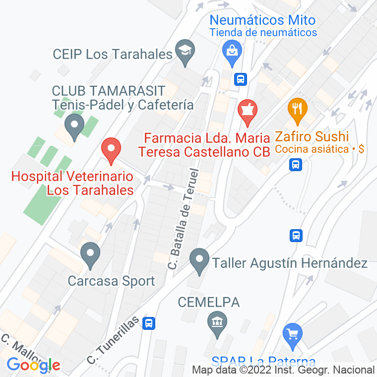 Código Postal calle Batalla De Teruel en Las Palmas de Gran Canaria