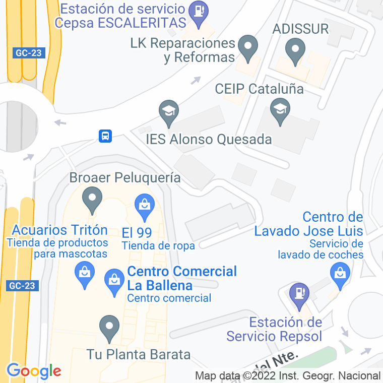 Código Postal calle Bejeque en Las Palmas de Gran Canaria