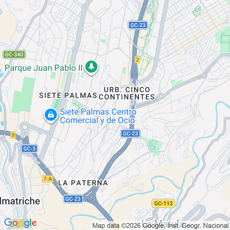 Código postal de Cuesta Chica en Las Palmas de Gran Canaria