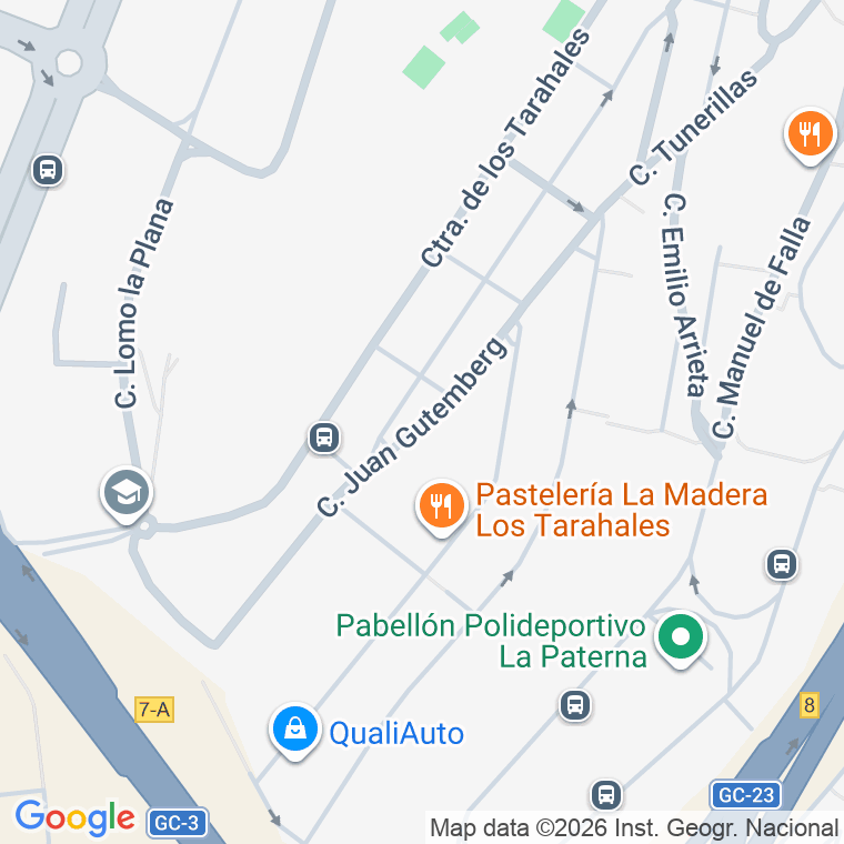 Código postal de Juan de Gutemberg en Las Palmas de Gran Canaria