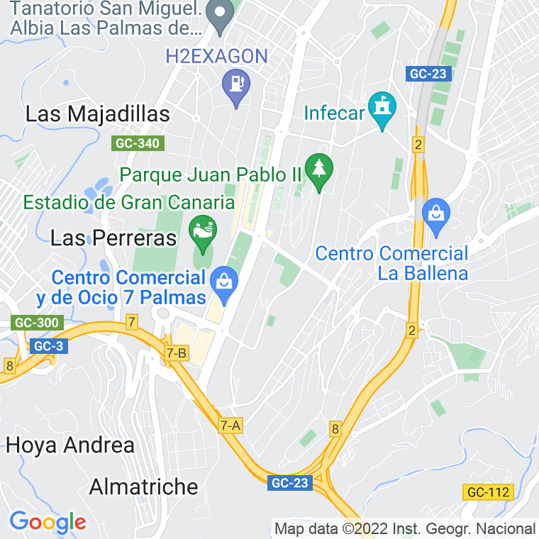 Código Postal calle Loma La Plana en Las Palmas de Gran Canaria