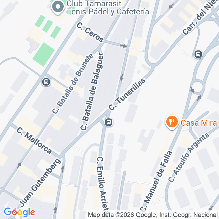 Código postal de Calle Tunerillas en Palmas Gran Canaria (las)