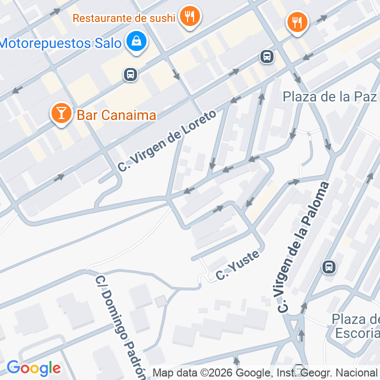 Código postal de Calle Virgen de Guadalupe en Palmas Gran Canaria (las)