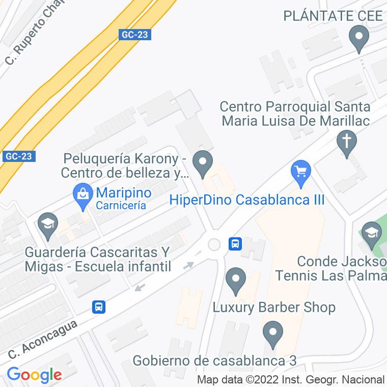 Código Postal calle Amazonas en Las Palmas de Gran Canaria