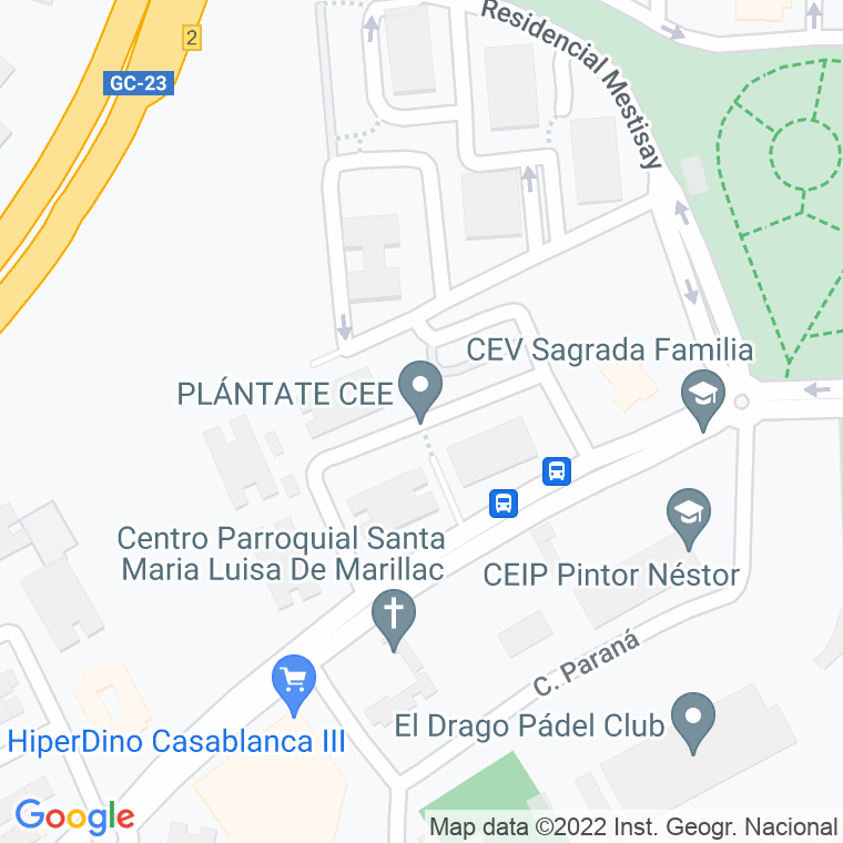 Código Postal calle Andes, Los en Las Palmas de Gran Canaria