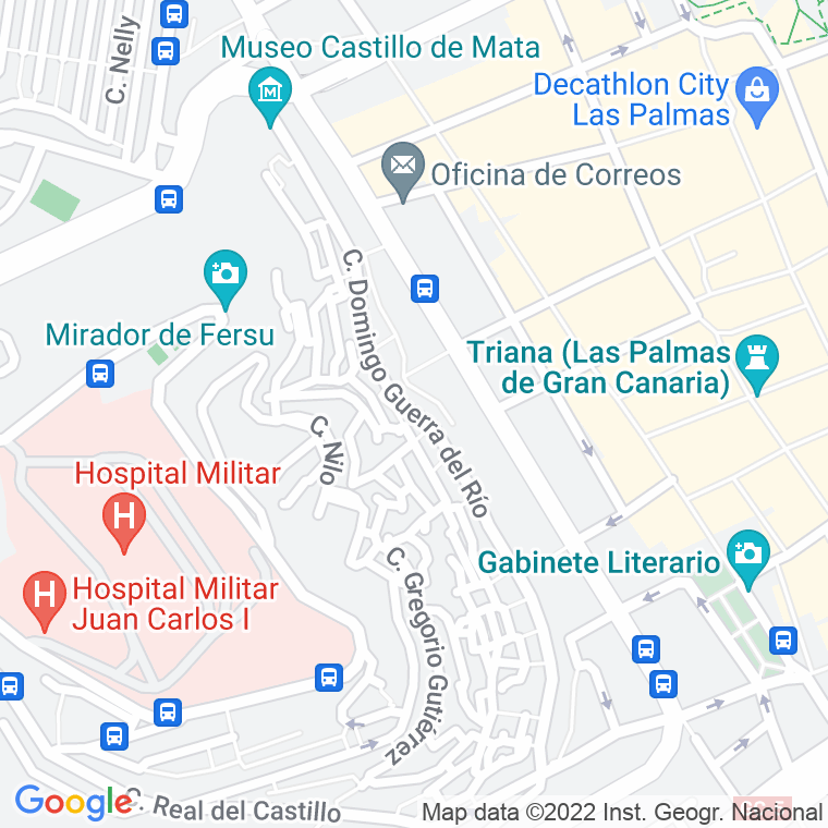 Código Postal calle Domingo Guerra Del Rio en Las Palmas de Gran Canaria