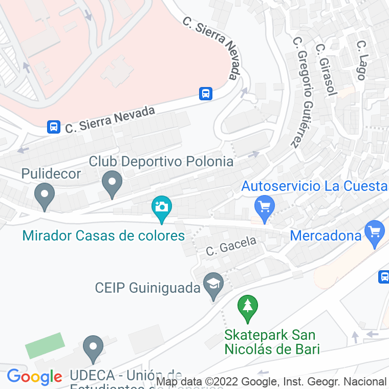 Código Postal calle Granate en Las Palmas de Gran Canaria