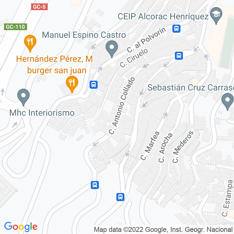 Código Postal calle Antonio Collado en Las Palmas de Gran Canaria