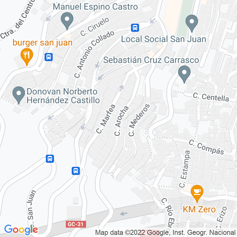 Código Postal calle Arocha en Las Palmas de Gran Canaria