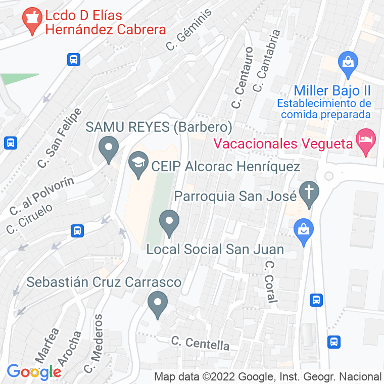 Código Postal calle Cactus en Las Palmas de Gran Canaria