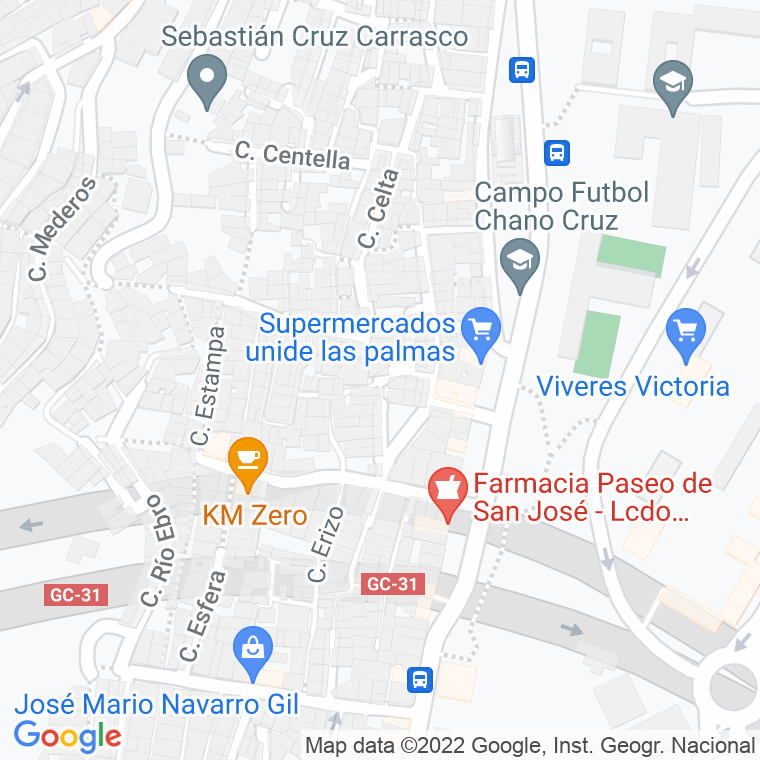 Código Postal calle Cerezo en Las Palmas de Gran Canaria