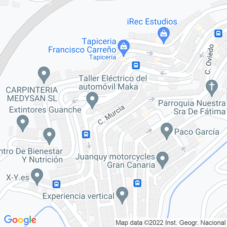 Código Postal calle Murcia en Las Palmas de Gran Canaria