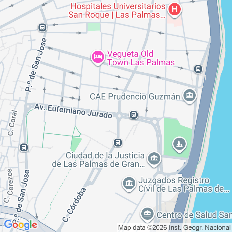 Código postal de Avda Eufemiano Jurado en Palmas Gran Canaria (las)