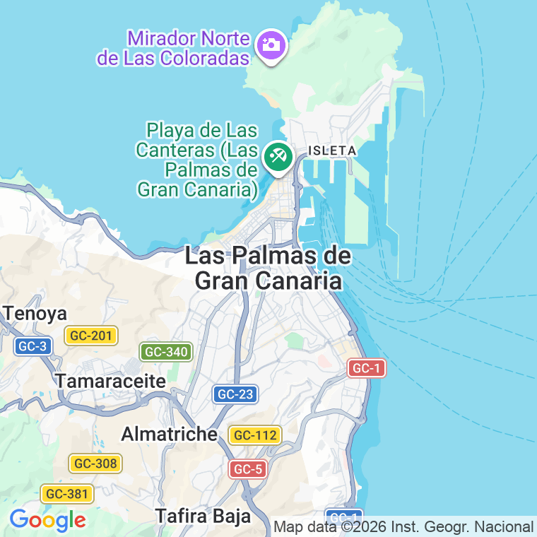 Código postal de Calle Bogavante el en Palmas Gran Canaria (las)
