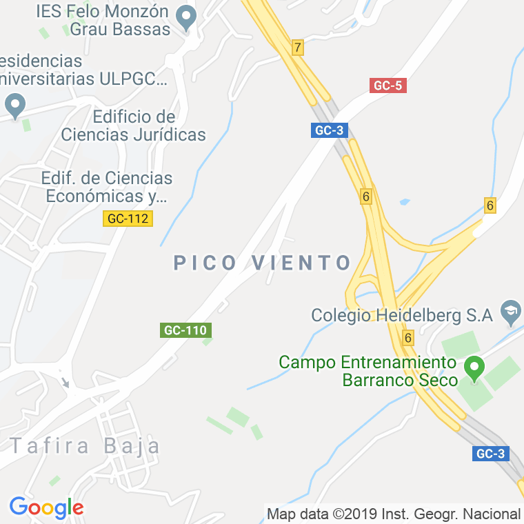 Código Postal de Pico Viento en Las Palmas
