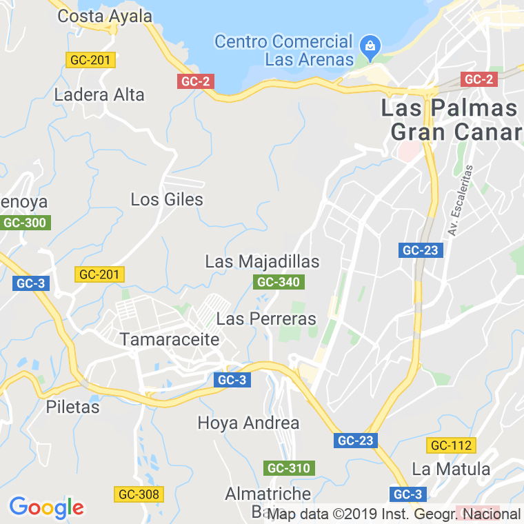 Código Postal de Majadillas, Las (Las Palmas De G.c.) en Las Palmas