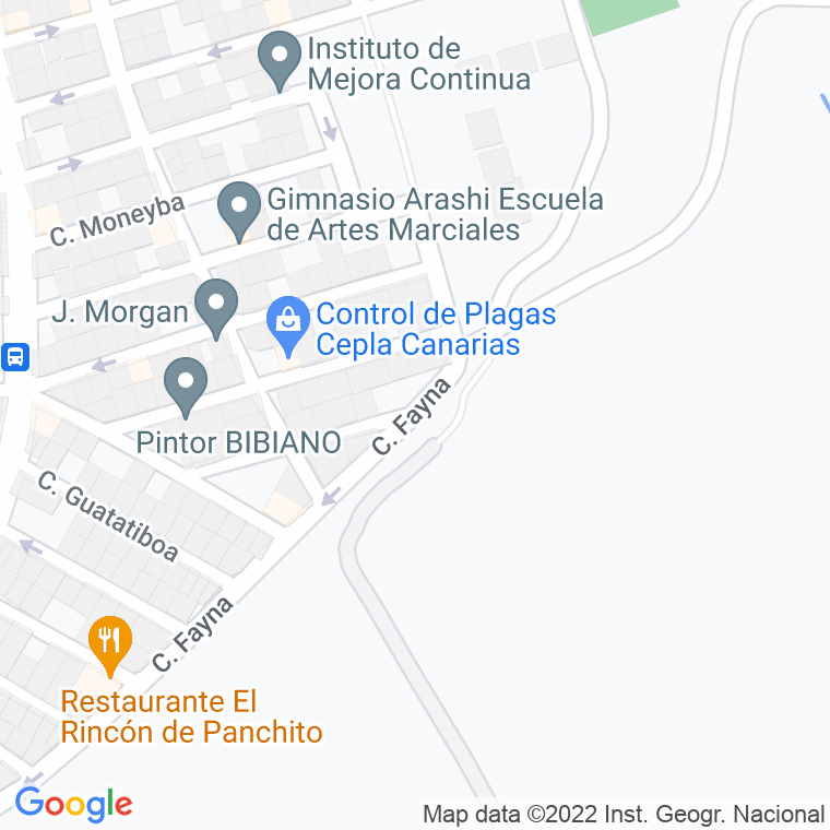 Código Postal calle Aaron (Los Giles) en Las Palmas de Gran Canaria