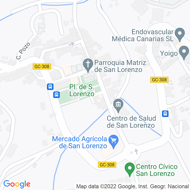 Código Postal calle Altos De San Lorenzo (S.lorenzo) en Las Palmas de Gran Canaria