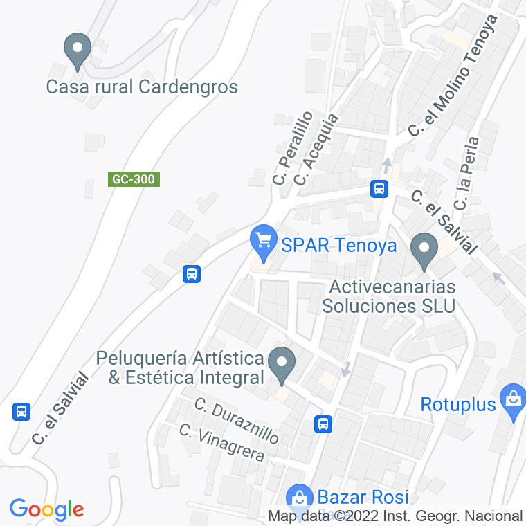 Código Postal calle Azaiga (Tenoya), pasaje en Las Palmas de Gran Canaria
