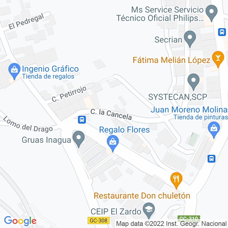 Código Postal calle Cancela, La (Almatriche) en Las Palmas de Gran Canaria