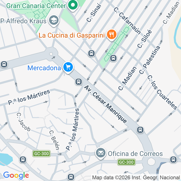 Código postal de Cesar Manrique (tamaraceite), Avenida en Las Palmas de Gran Canaria