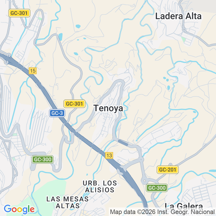 Código postal de Galdar, de (tenoya) en Las Palmas de Gran Canaria