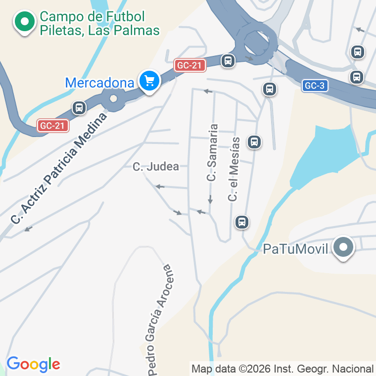 Código postal de Huerto de los Olivos (piletas) en Las Palmas de Gran Canaria