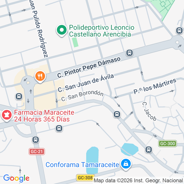 Código postal de San Borondon (tamaraceite) en Las Palmas de Gran Canaria