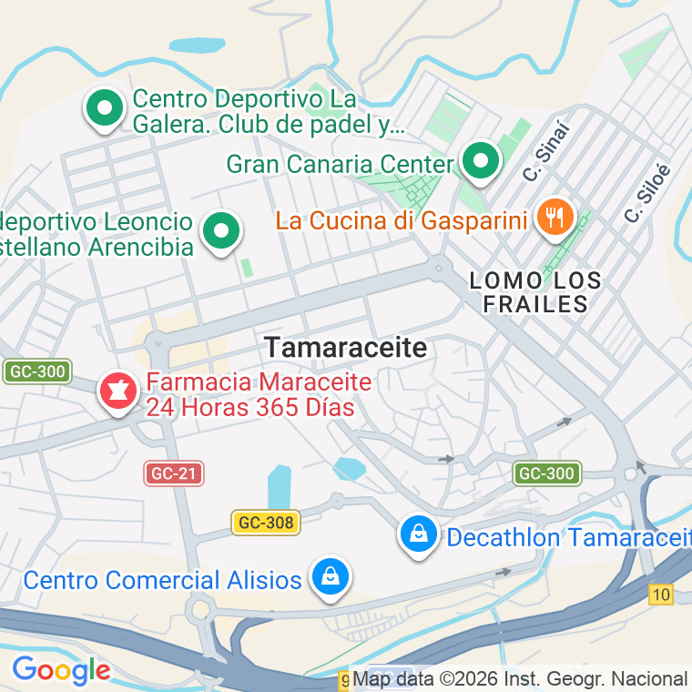 Código postal de Santiago (tamaraceite) en Las Palmas de Gran Canaria