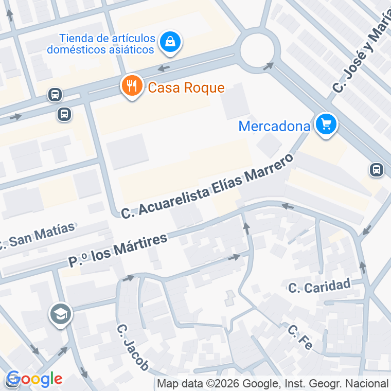Código postal de Calle Acuarelista Elias Marrero en Tamaraceite