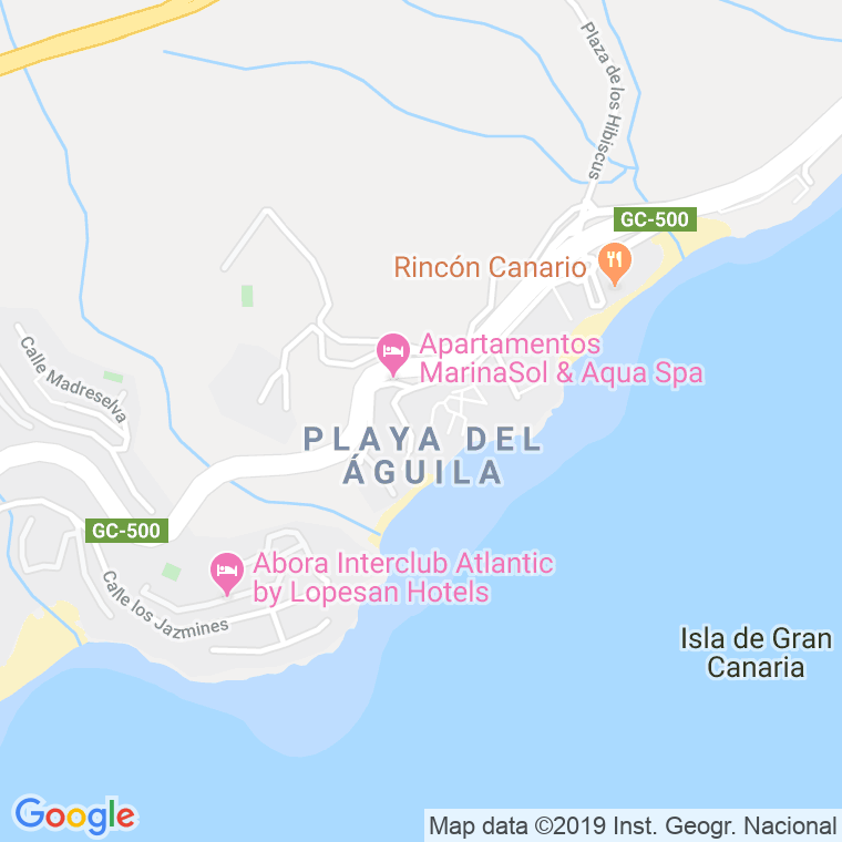 Código Postal de Playa Del Aguila en Las Palmas