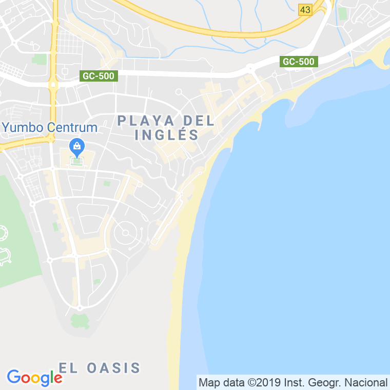 Código Postal de Playa Del Ingles en Las Palmas