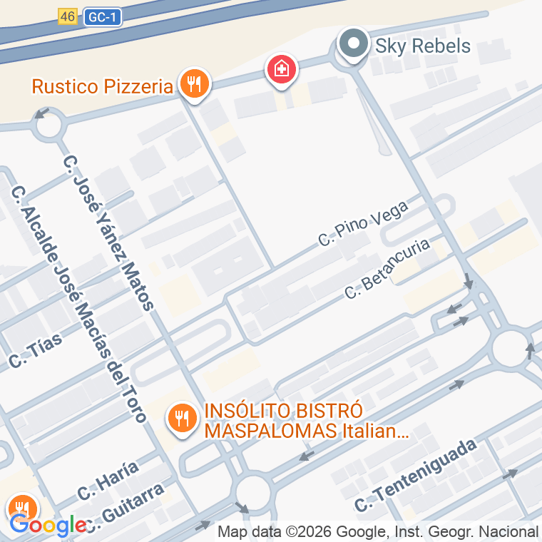 Código postal de Calle Pino Vega en San Fernando
