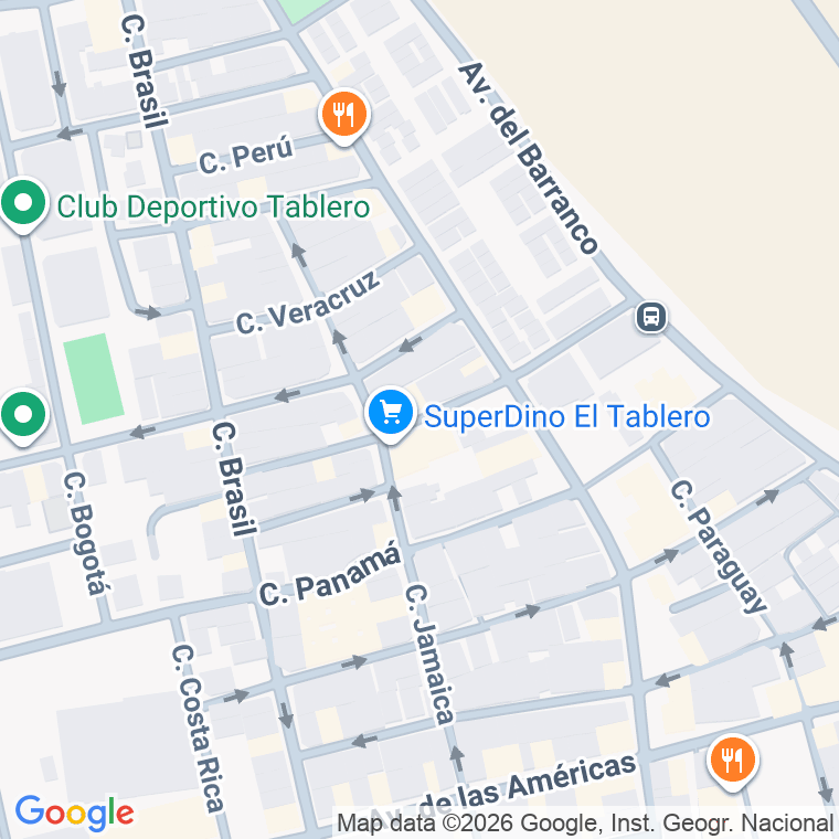 Código postal de Calle Trinidad y Tobago en Tablero (el)
