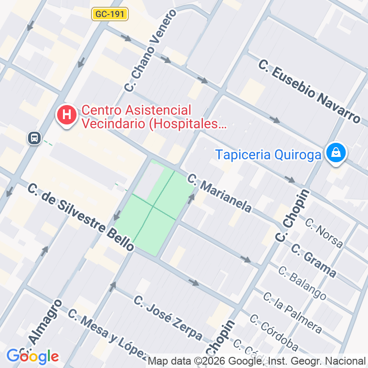 Código postal de Canario, el (vecindario) en Las Palmas