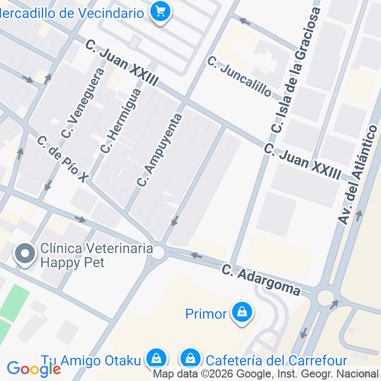 Código postal de Calle Juan Alvarado de Saz en San Rafael