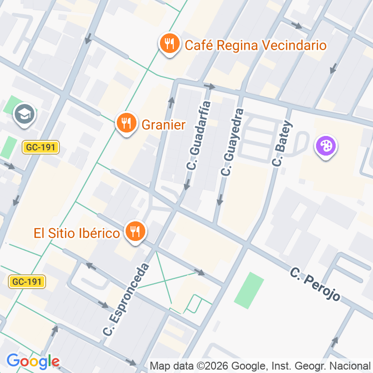 Código postal de Calle Guadarfia en Vecindario