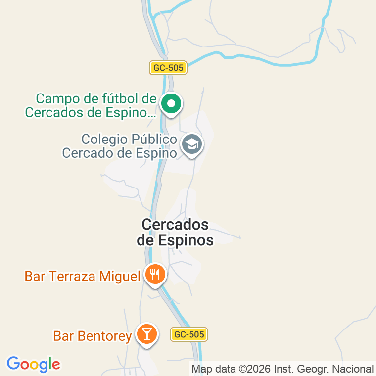 Código postal de Cercados de Espino en Las Palmas