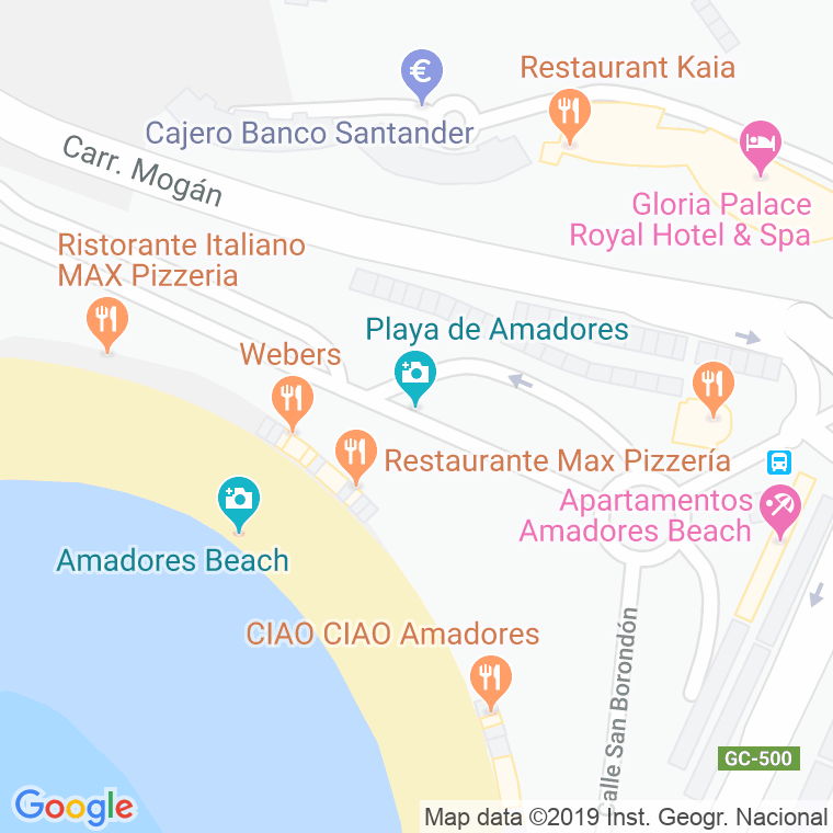 Código Postal de Playa De Amadores en Las Palmas