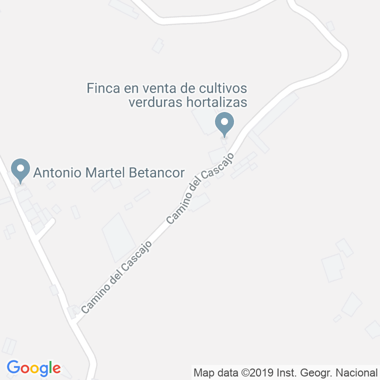 Código Postal calle Cascajo, Del, camino en Telde