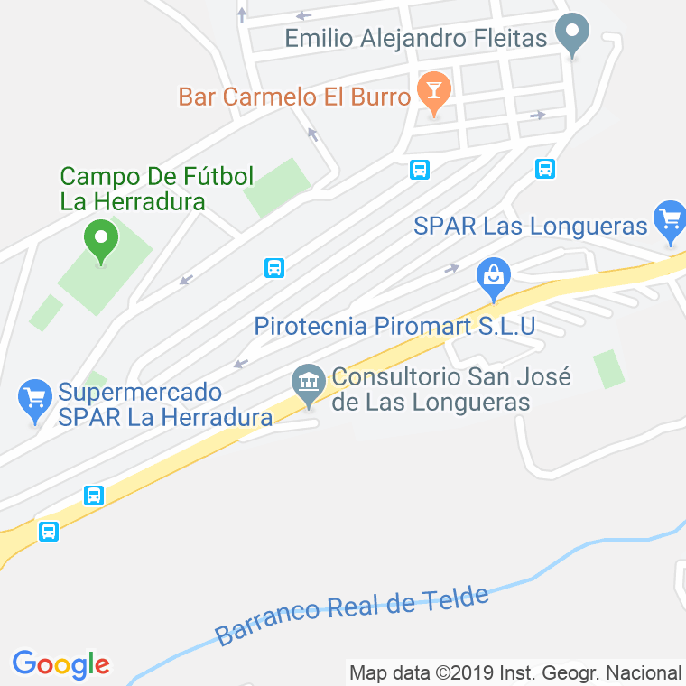 Código Postal calle Cura Gordillo en Telde