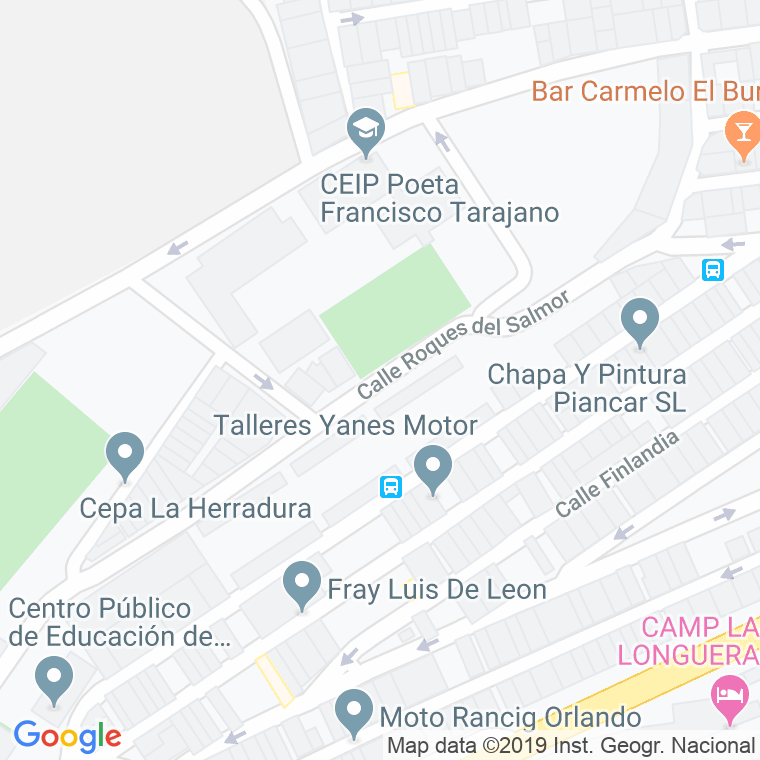 Código Postal calle Roque Del Salmor en Telde